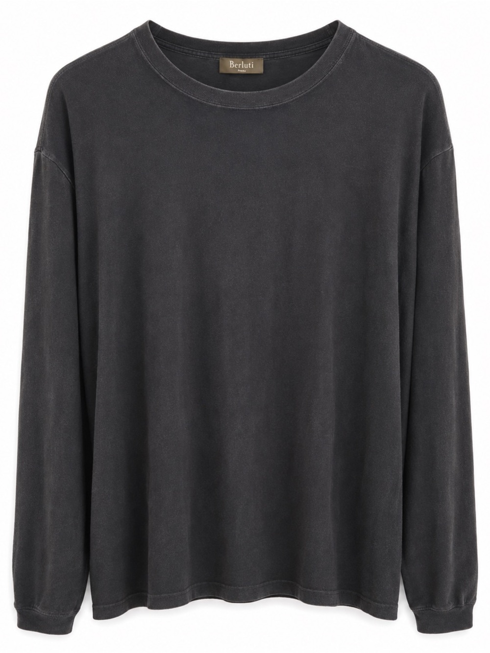 Berluti Paris Men’s 100% Wool Crewneck Top Size 54 XL Black Luxury Italian Knit